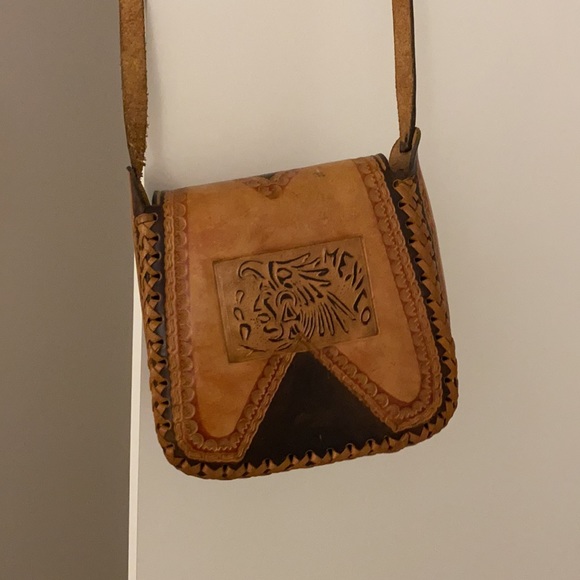 handmade leather bag from Mexico - Picture 5 of 6
